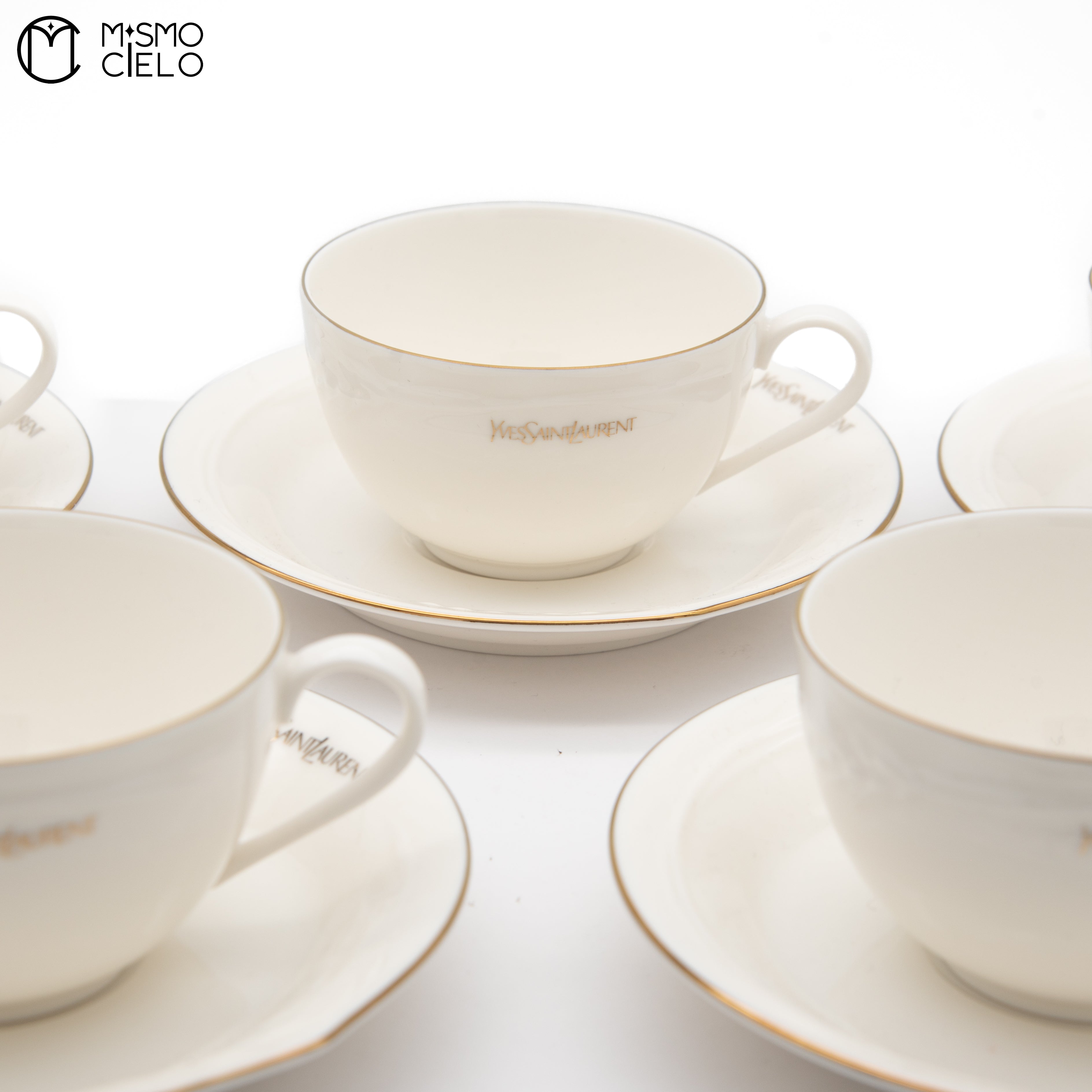 10 piece White Tea Cup set