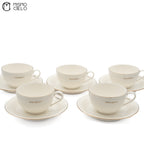 10 piece White Tea Cup set