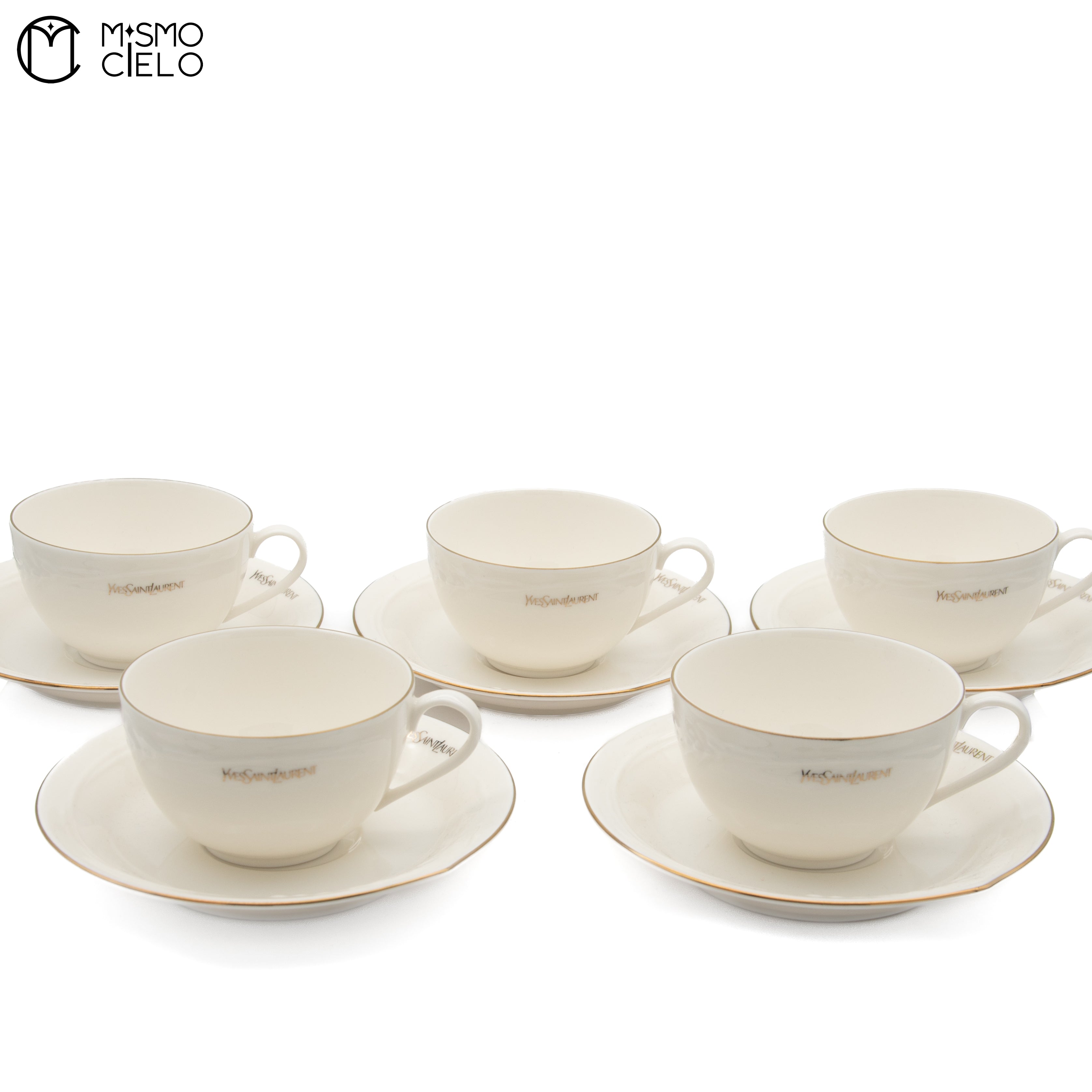 10 piece White Tea Cup set