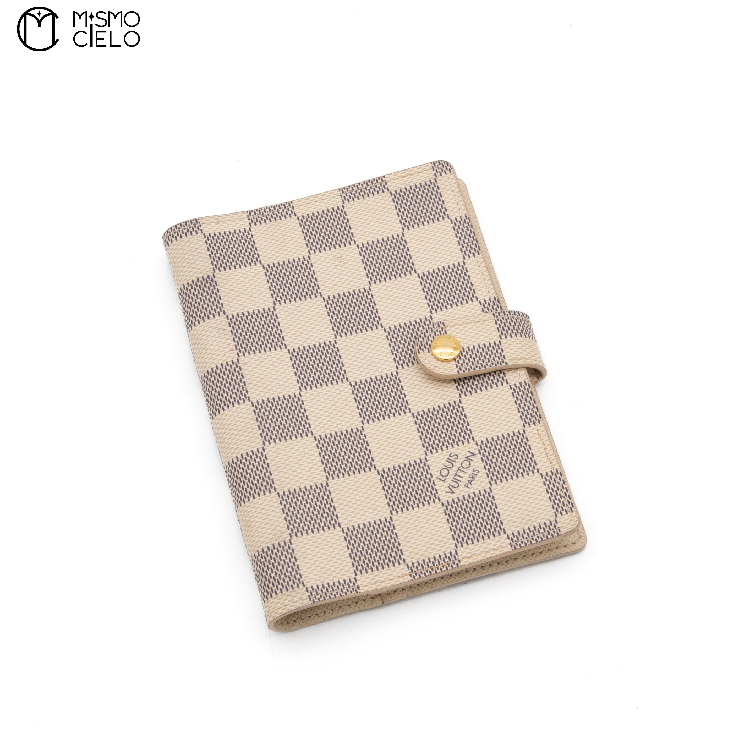 Small Damier Azur Ring Agenda