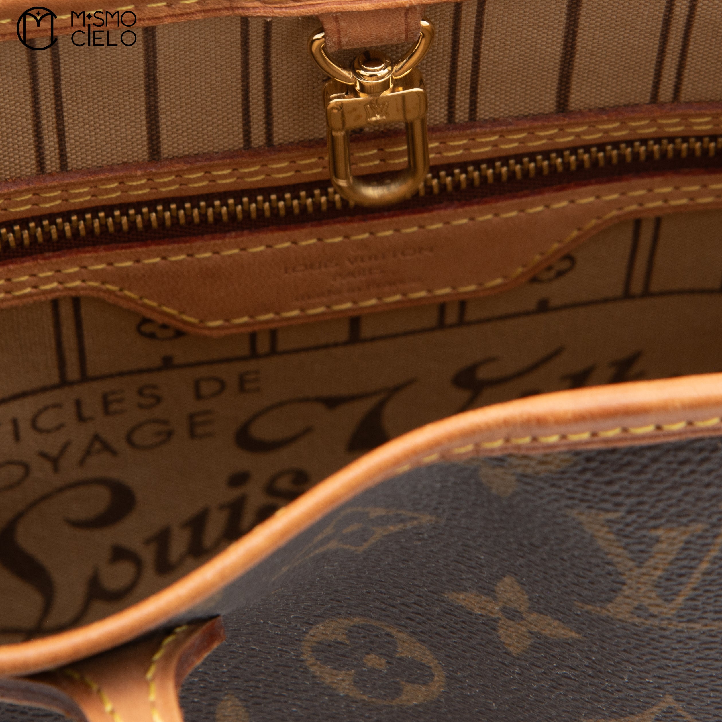Neverfull PM Brown Monogram Beige