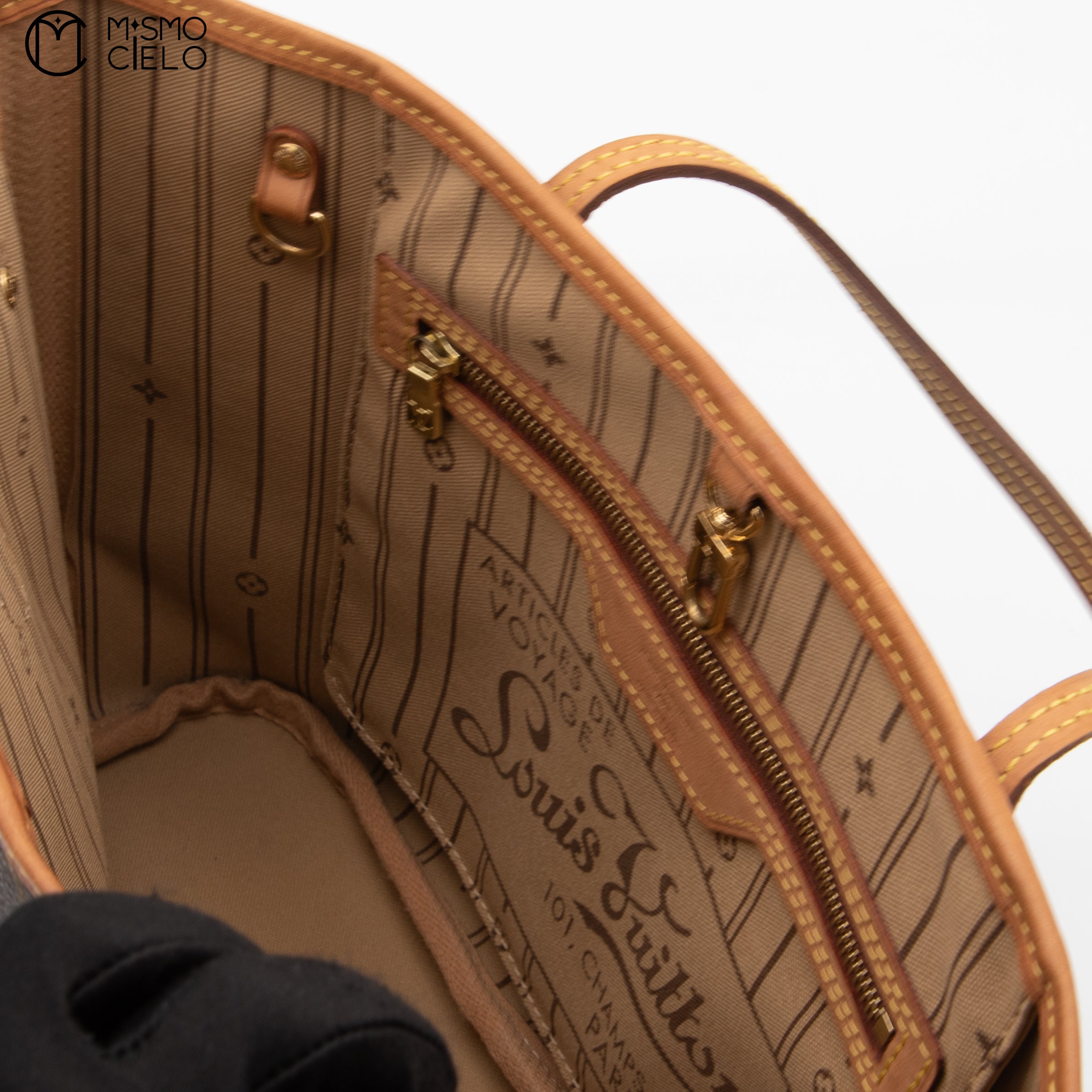 Neverfull PM Brown Monogram Beige