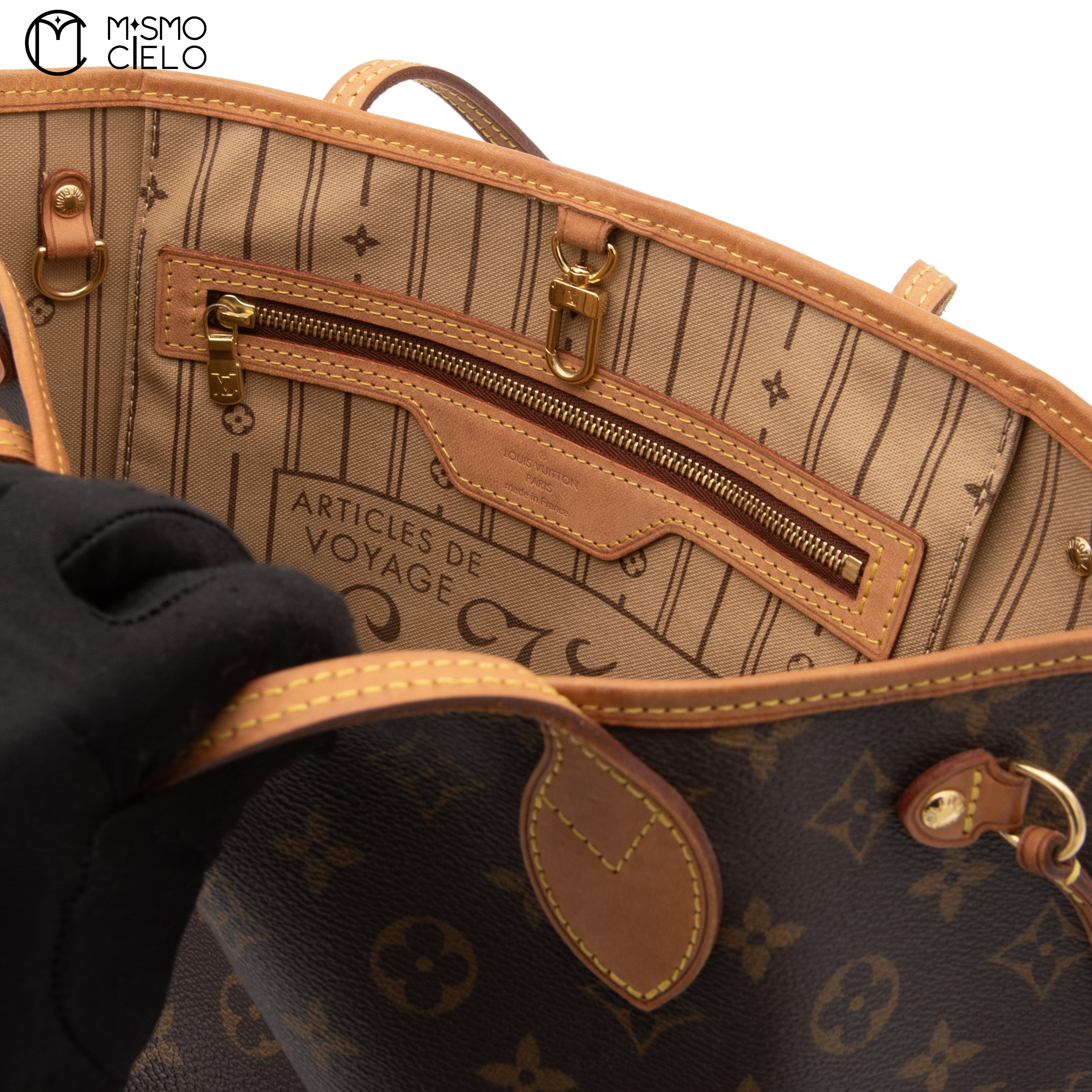 Neverfull PM Brown Monogram Beige
