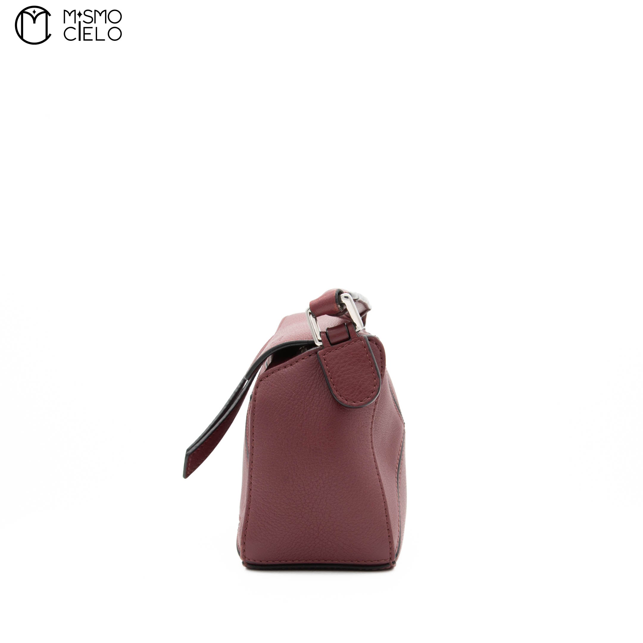 Burgundy Mini Puzzle Shoulder Bag