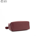 Burgundy Mini Puzzle Shoulder Bag