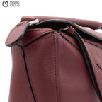 Burgundy Mini Puzzle Shoulder Bag