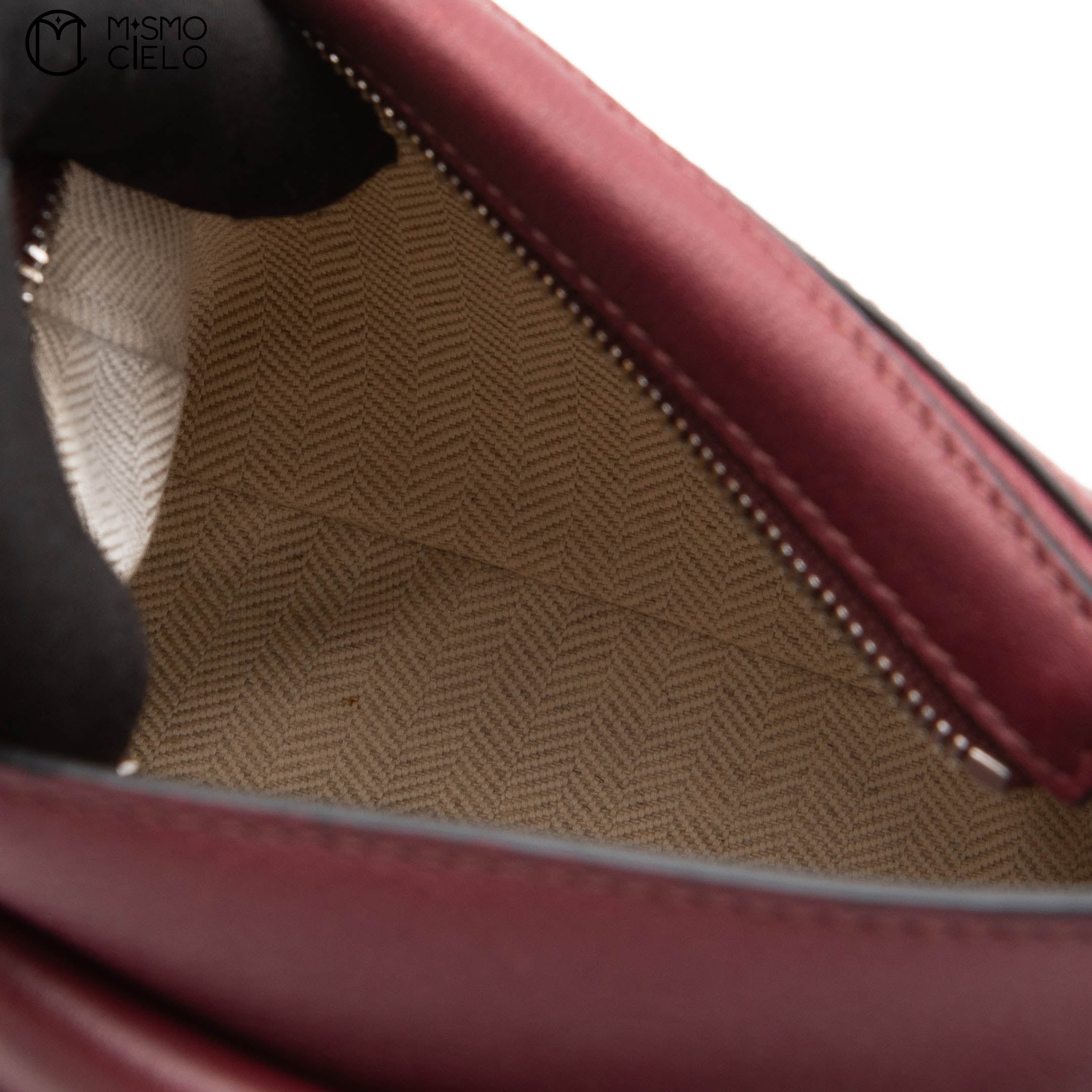 Burgundy Mini Puzzle Shoulder Bag