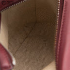 Burgundy Mini Puzzle Shoulder Bag