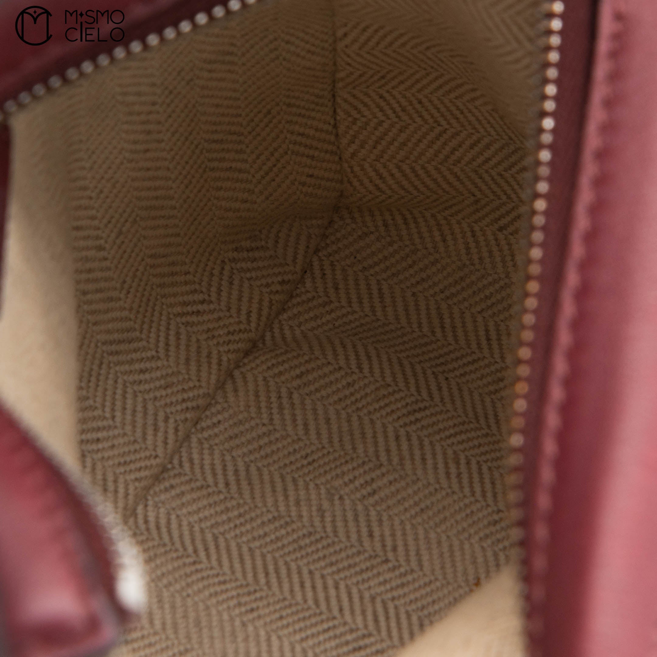 Burgundy Mini Puzzle Shoulder Bag