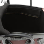 CELINE Tricolor Red Nano Luggage Handbag
