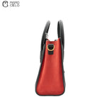 CELINE Tricolor Red Nano Luggage Handbag