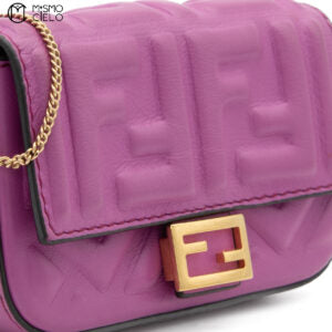 Fuscia Zucca Nano Bucket Shoulder Bag *