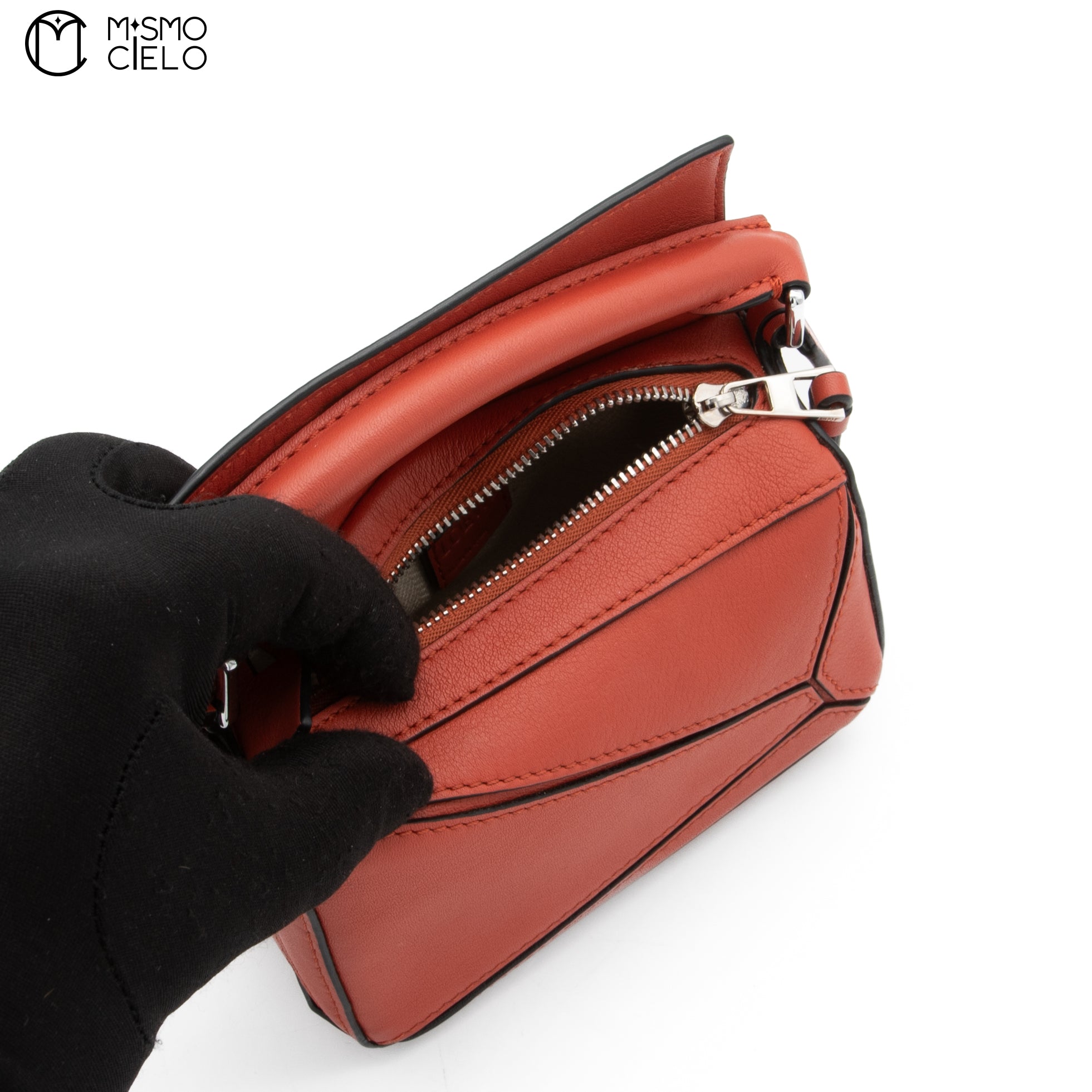 LOEWE Orange Nano Puzzle Shoulder Bag GC