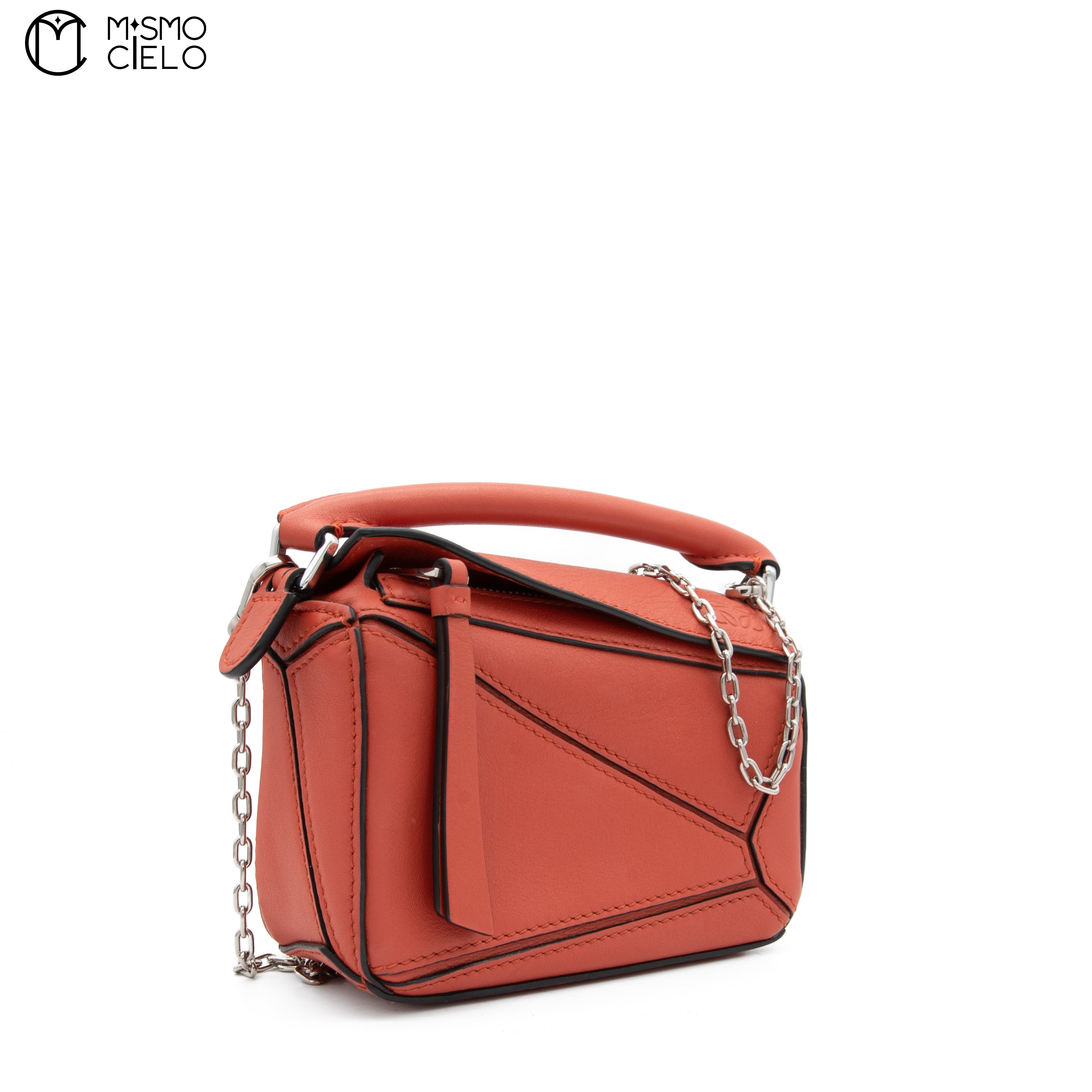LOEWE Orange Nano Puzzle Shoulder Bag GC