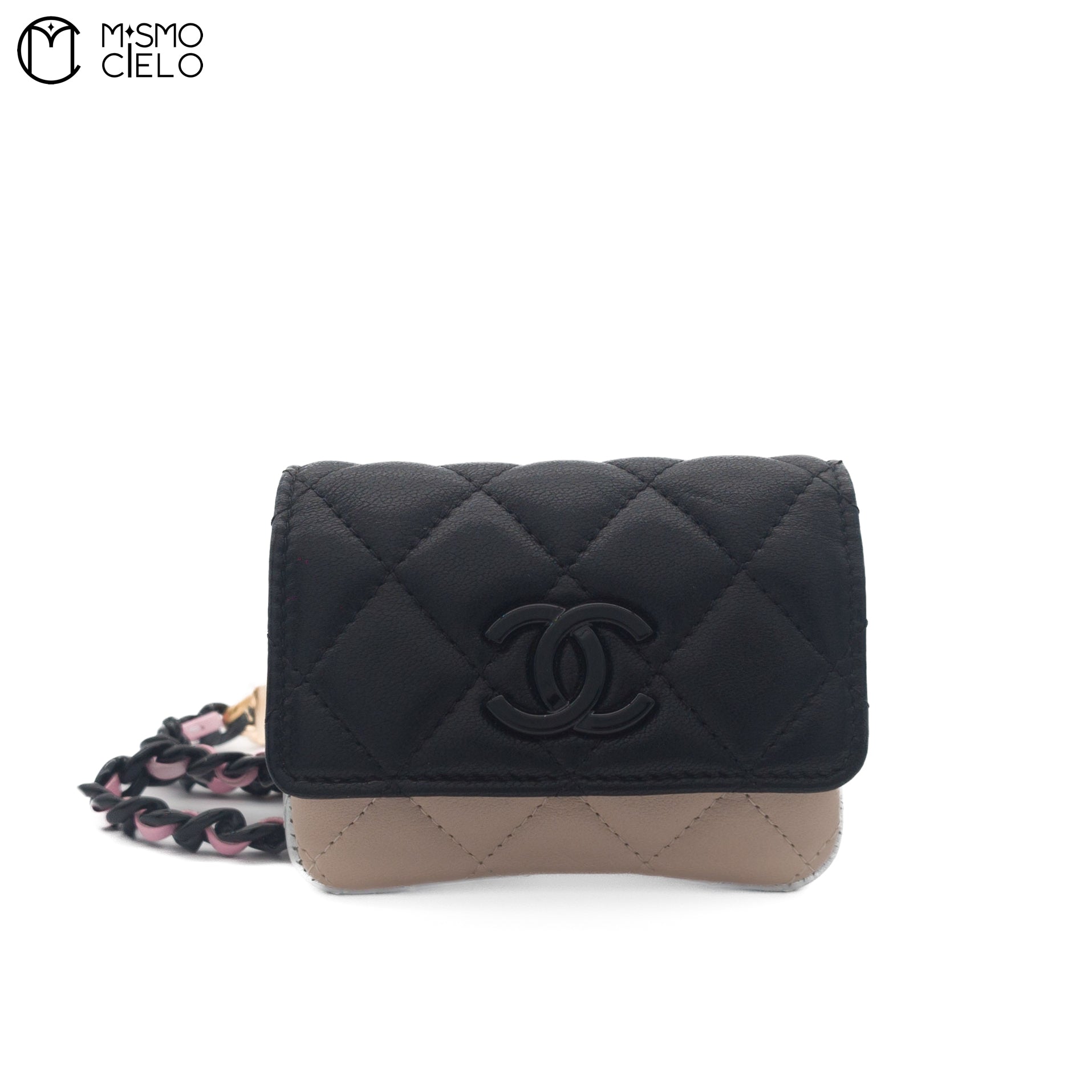 Multi Colour Lambskin Belt Bag