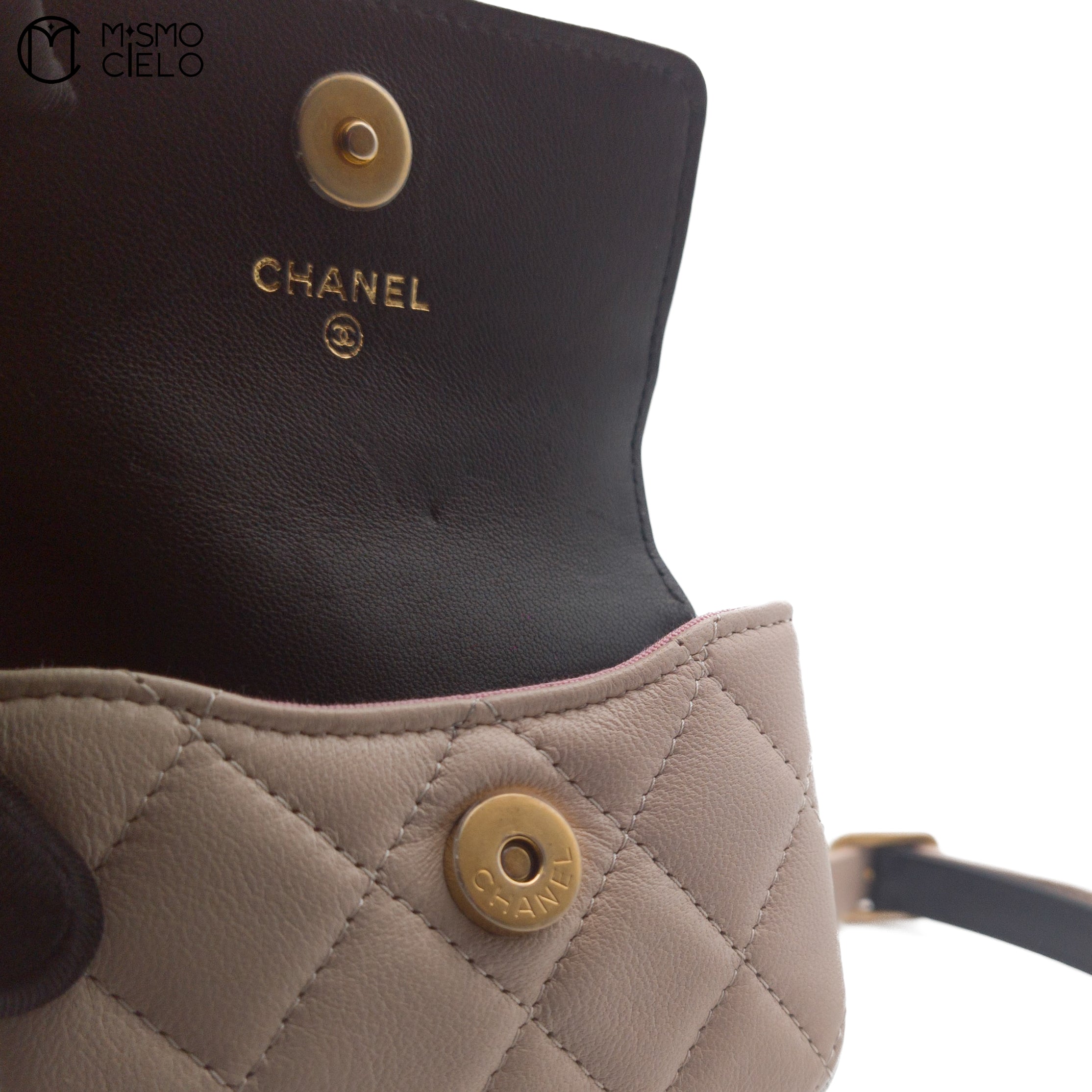 Multi Colour Lambskin Belt Bag