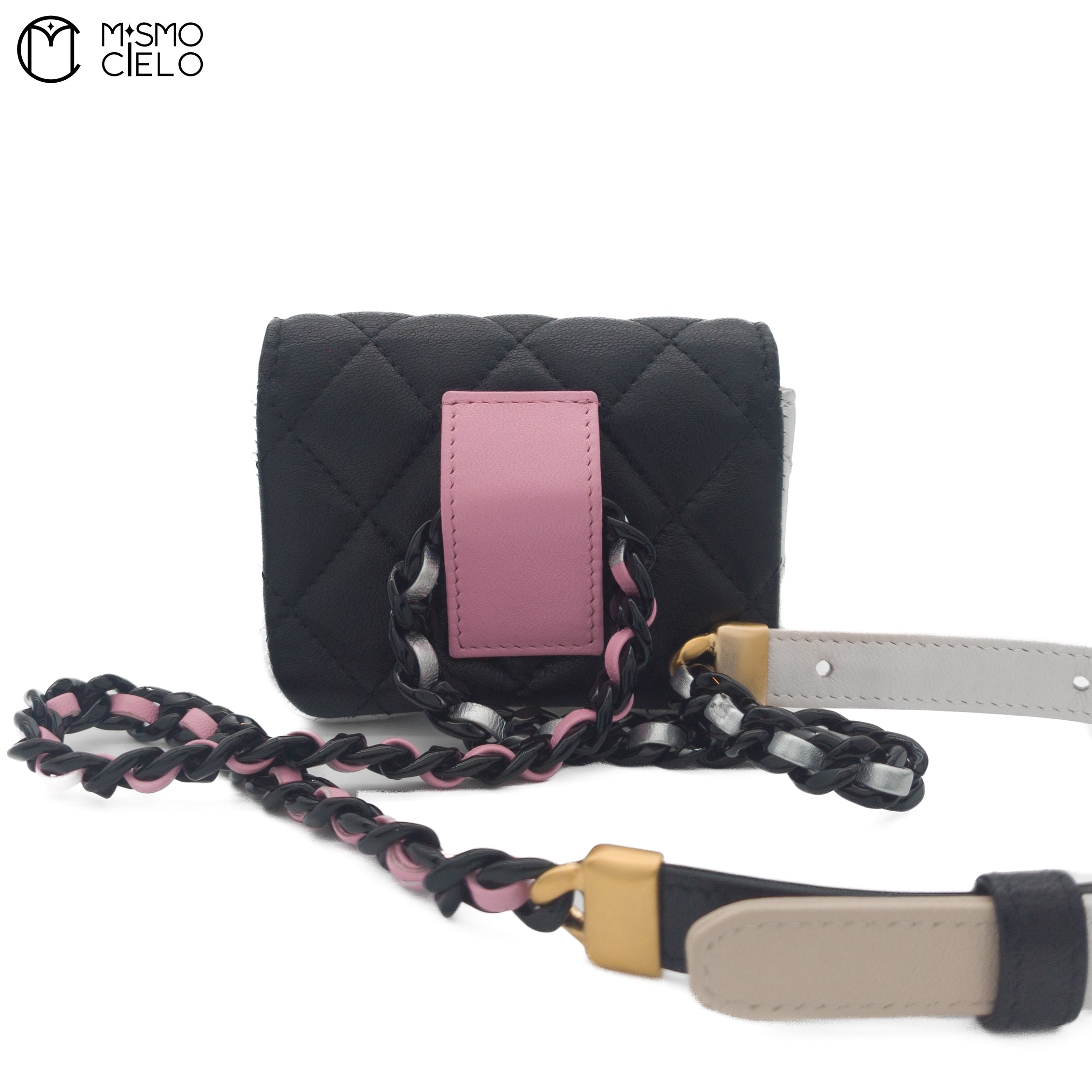 Multi Colour Lambskin Belt Bag