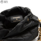 Black Caviar Coin Charm Bucket Bag