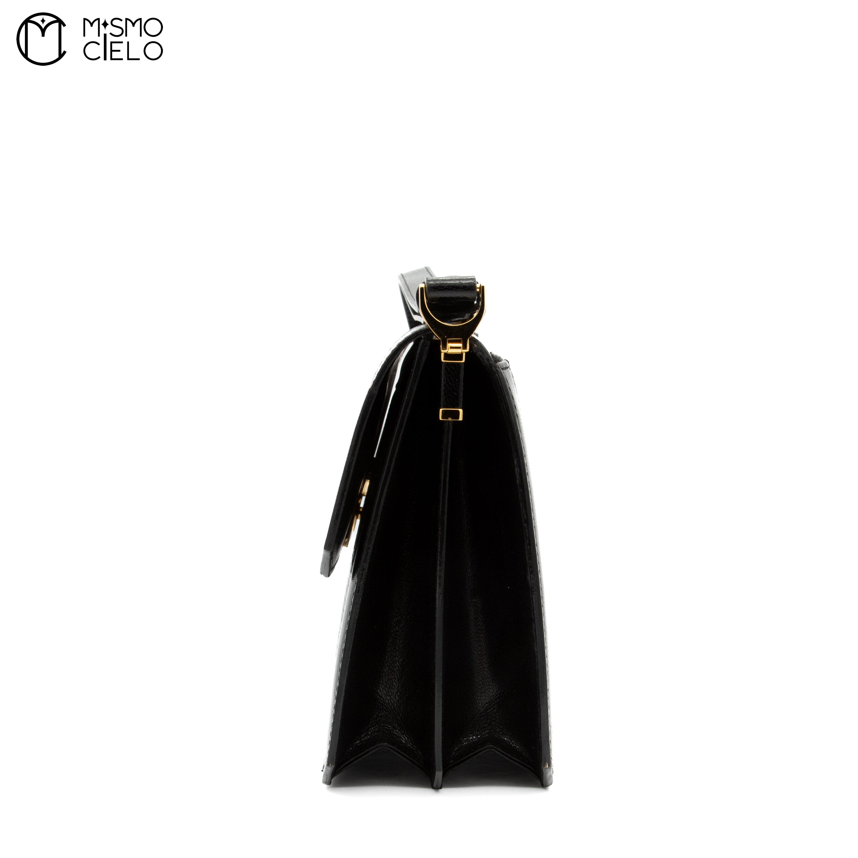 Black Lizard Shoulder Bag