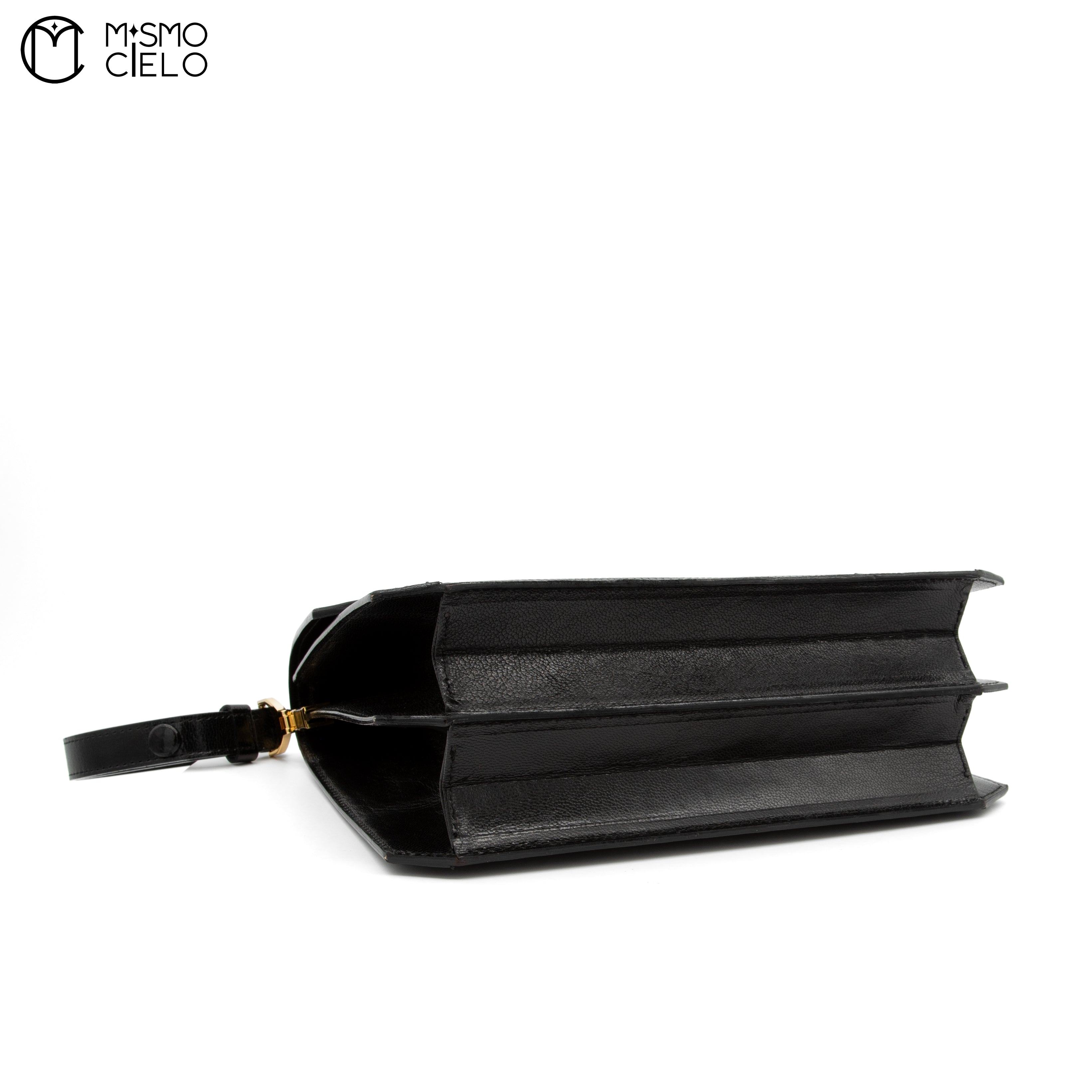 Black Lizard Shoulder Bag