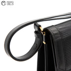 Black Lizard Shoulder Bag