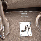 Authentic Birkin 30 Etoupe Togo Handbag