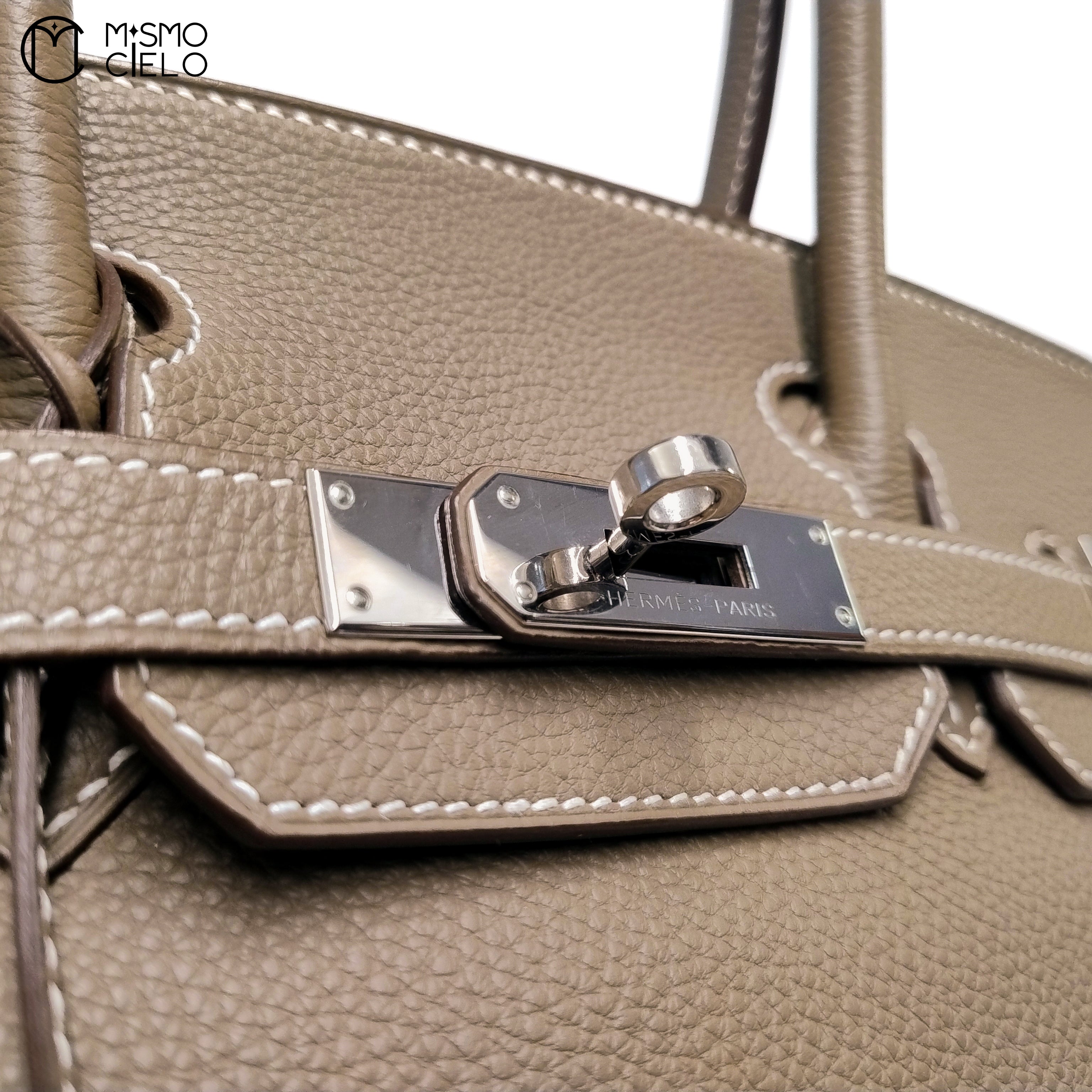 Authentic Birkin 30 Etoupe Togo Handbag