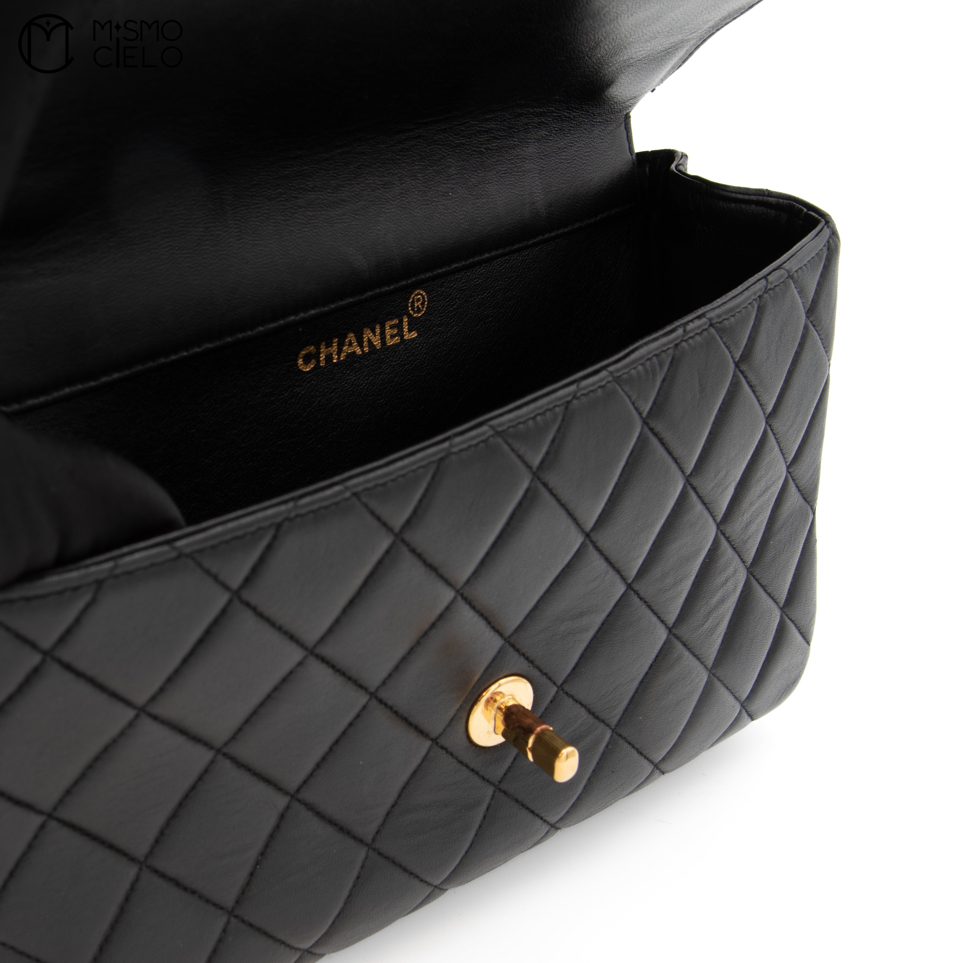 Black Classic Double Flap Shoulder Bag