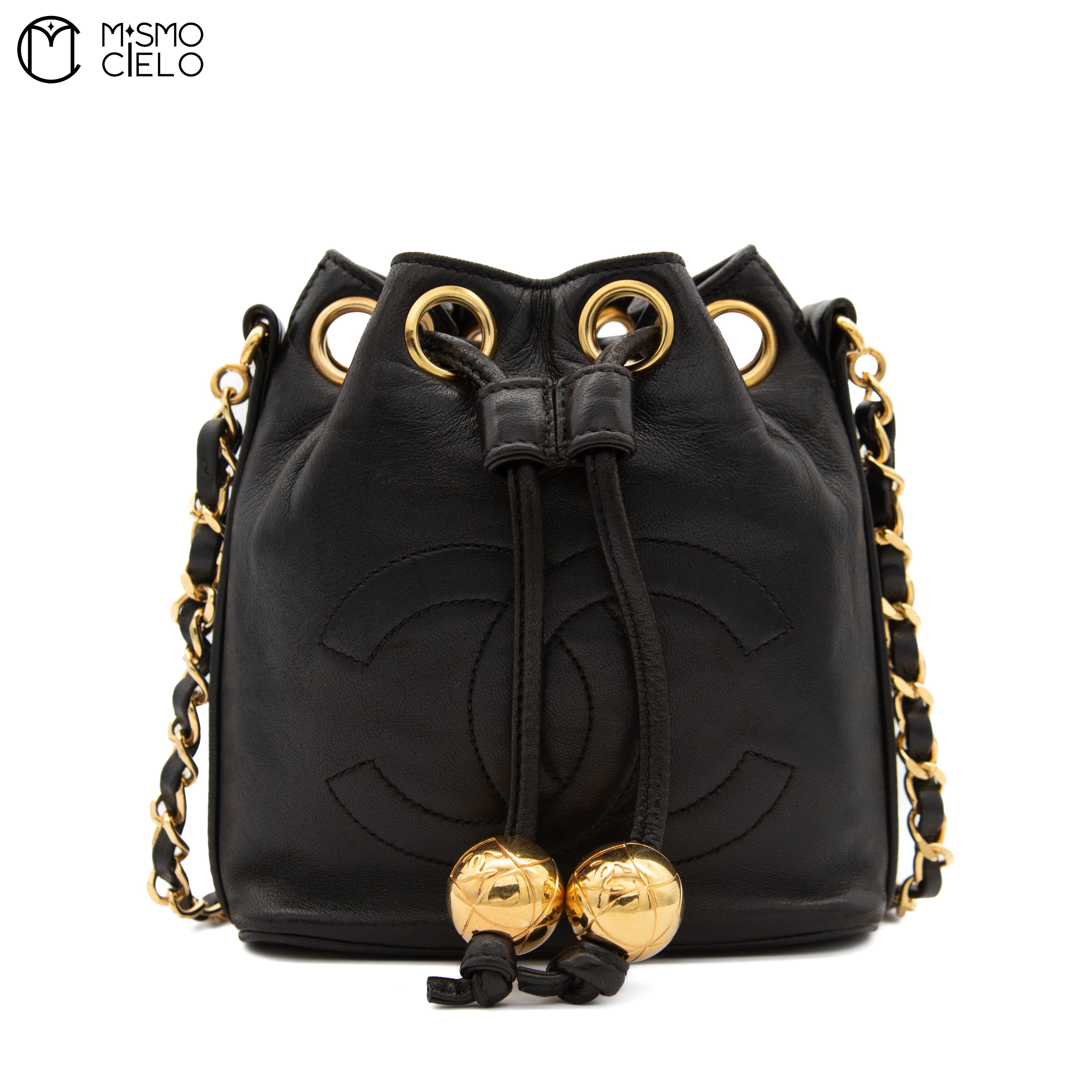 Lambskin Bucket Shoulder Bag