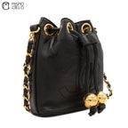Lambskin Bucket Shoulder Bag