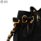 Lambskin Bucket Shoulder Bag