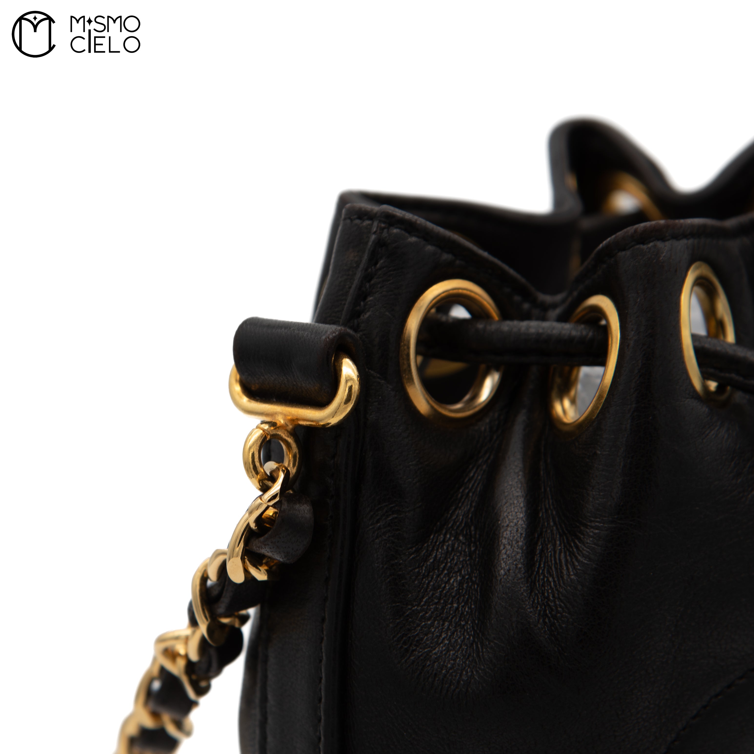 Lambskin Bucket Shoulder Bag