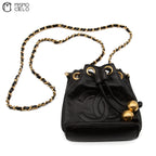 Lambskin Bucket Shoulder Bag