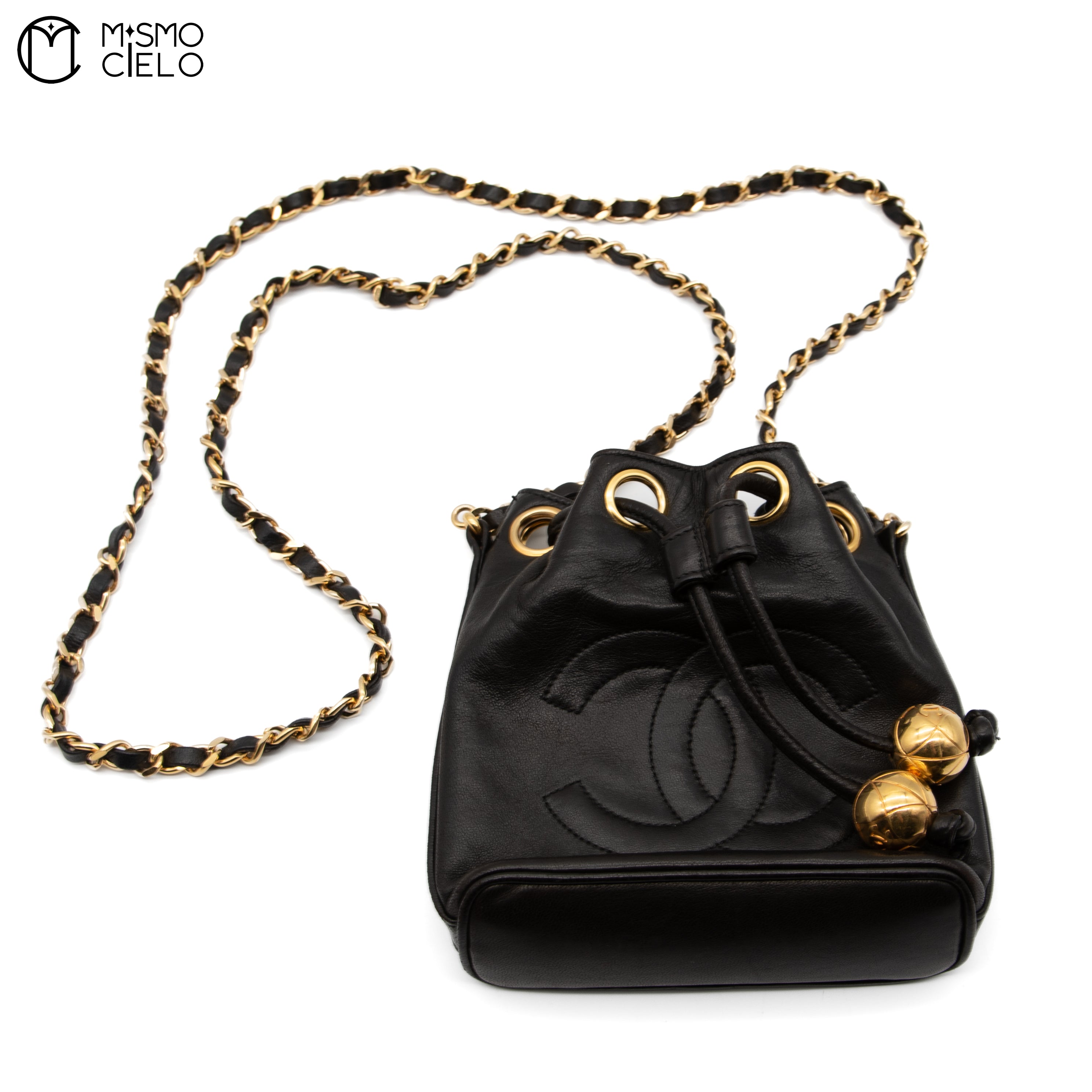 Lambskin Bucket Shoulder Bag