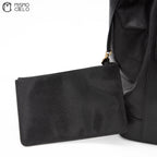 Large CC Caviar Drawstring Bucket Bag