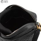 Black Caviar Gold Chain Shoulder Bag