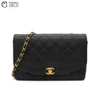 Black Caviar Diana Medium Shoulder Bag