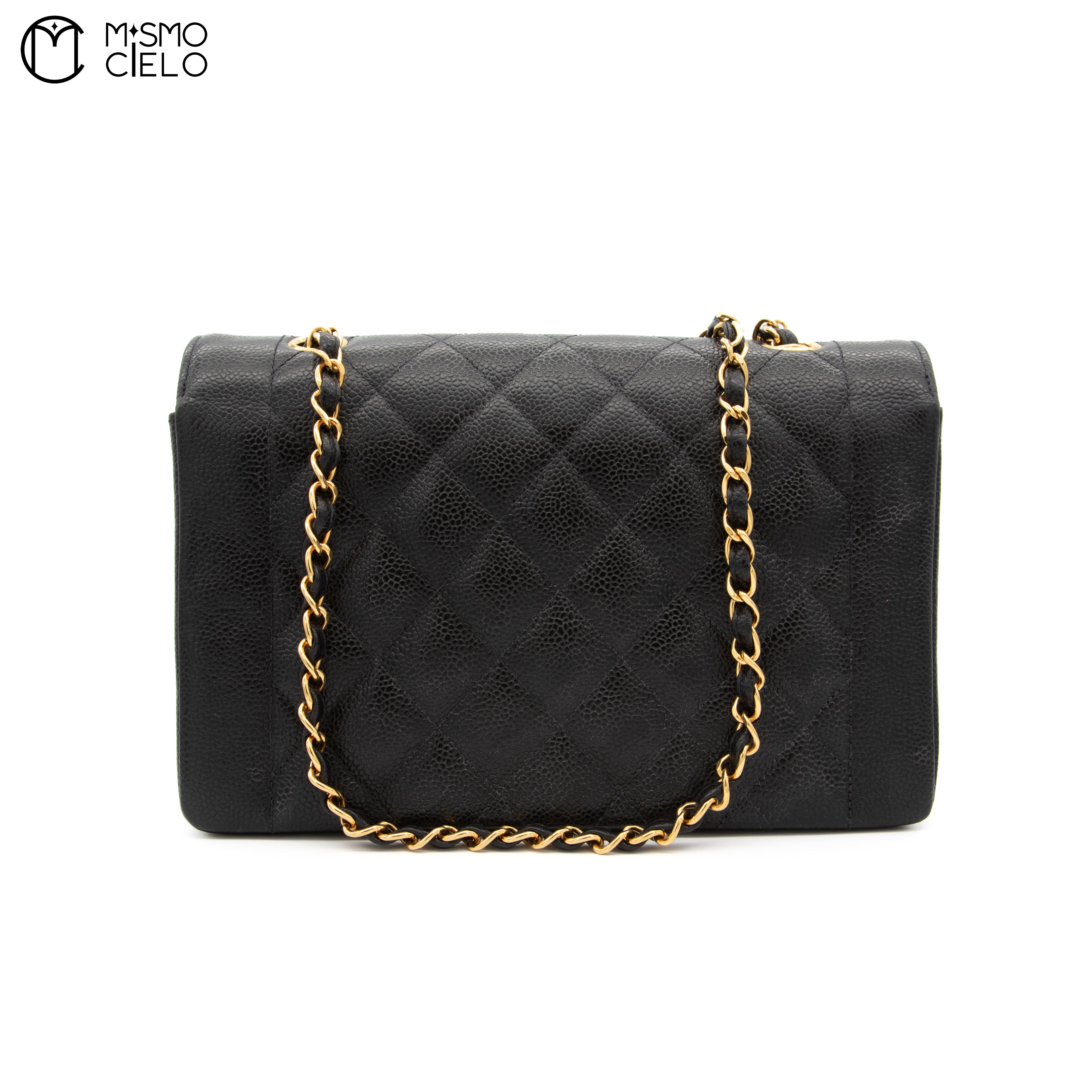Black Caviar Diana Medium Shoulder Bag