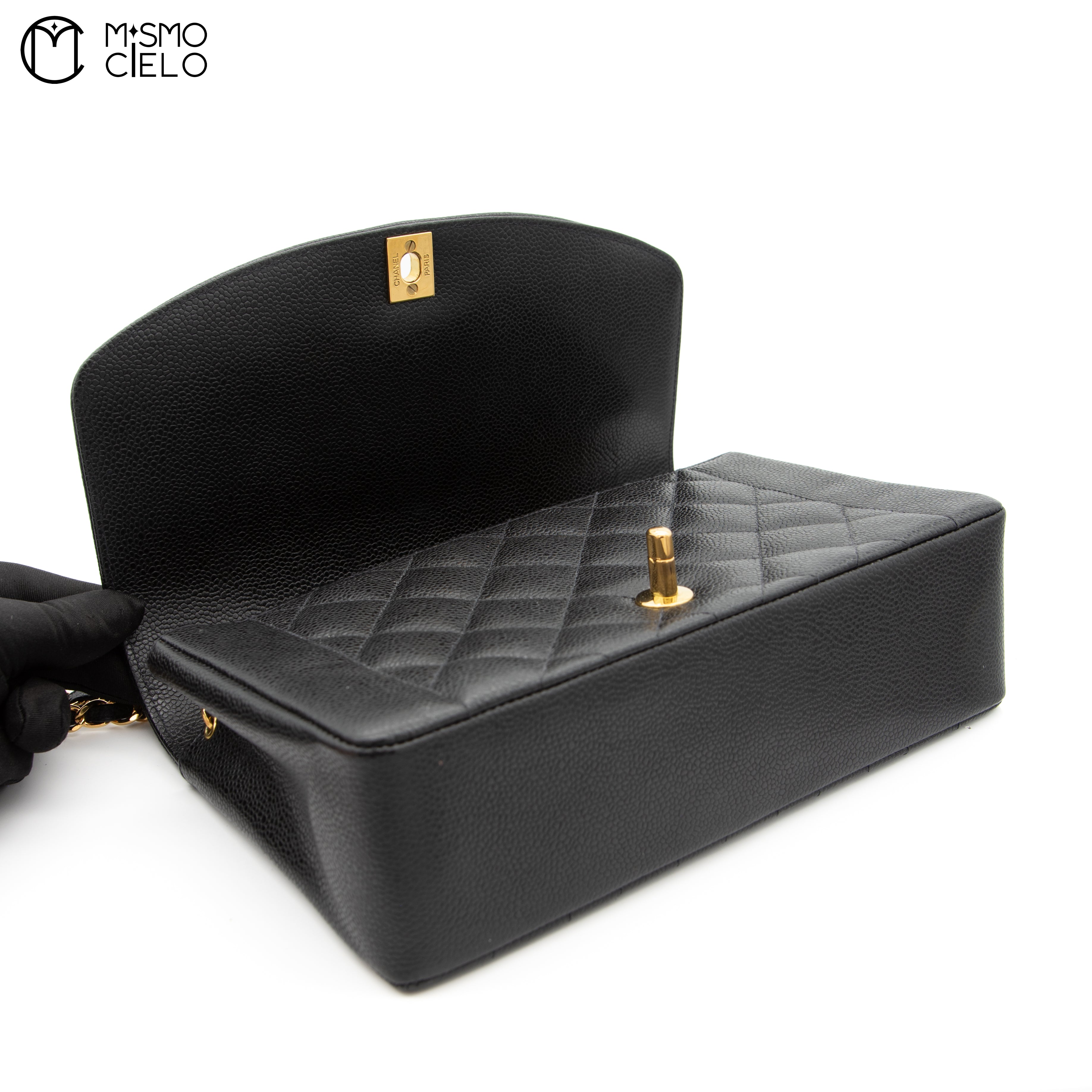 Black Caviar Diana Medium Shoulder Bag