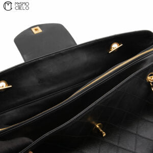 Black Lambskin Supermodel Shoulder Bag