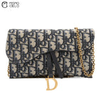 Oblique Saddle Chain Wallet Extra Bag Inside