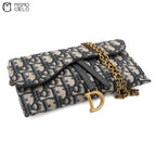 Oblique Saddle Chain Wallet Extra Bag Inside