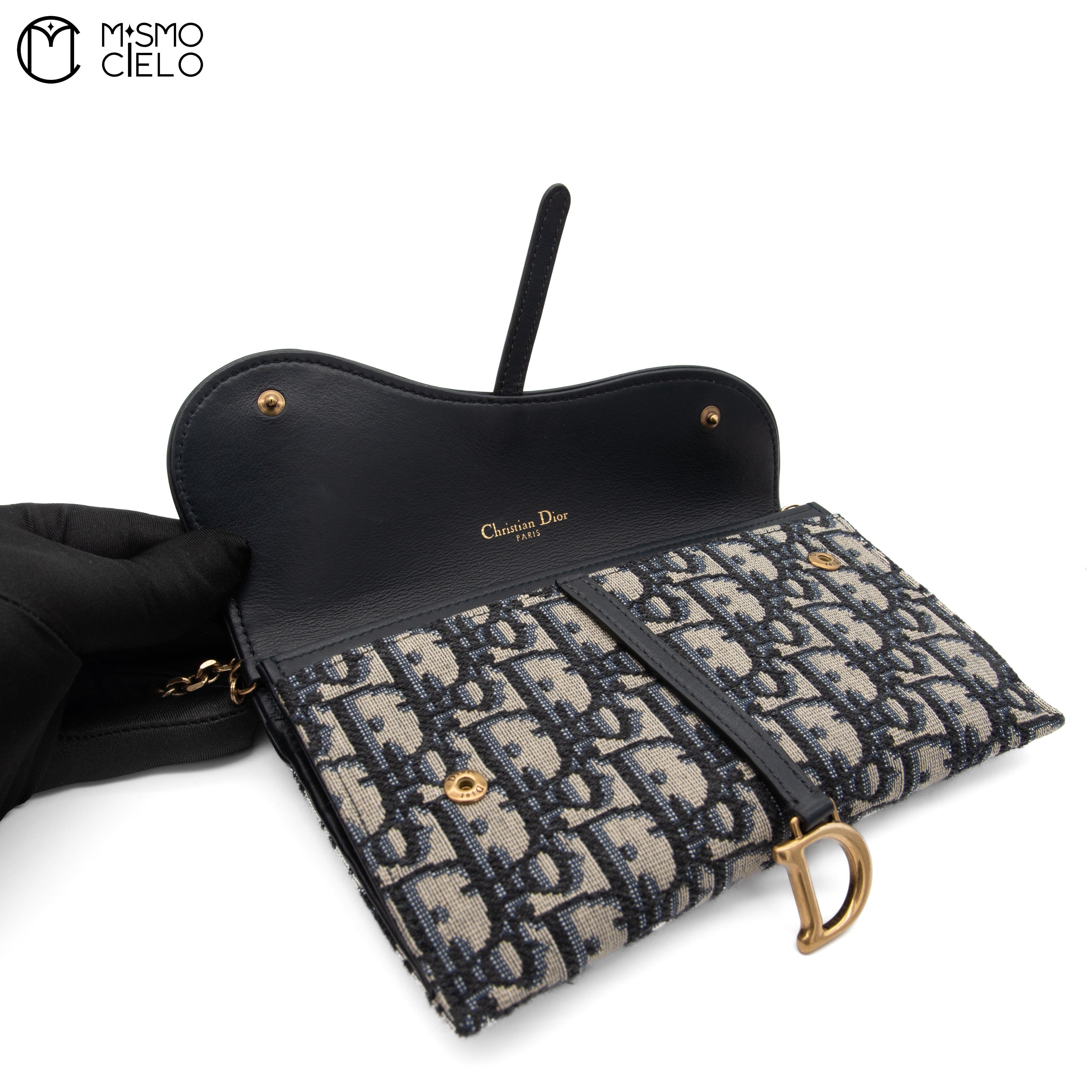 Oblique Saddle Chain Wallet Extra Bag Inside