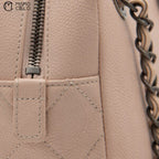 Caviar Skin Coco Mark Semi-Shoulder Bag