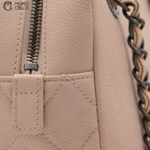 Caviar Skin Coco Mark Semi-Shoulder Bag