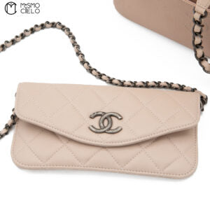 Caviar Skin Coco Mark Semi-Shoulder Bag