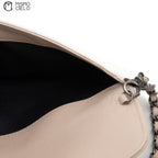 Caviar Skin Coco Mark Semi-Shoulder Bag