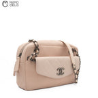 Caviar Skin Coco Mark Semi-Shoulder Bag