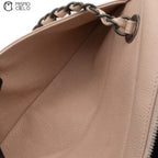 Caviar Skin Coco Mark Semi-Shoulder Bag