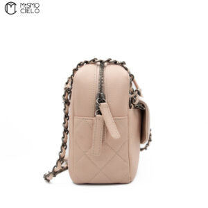 Caviar Skin Coco Mark Semi-Shoulder Bag